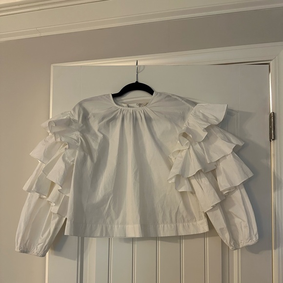 Ulla Johnson Flutter Sleeve Top - Picture 5 of 5